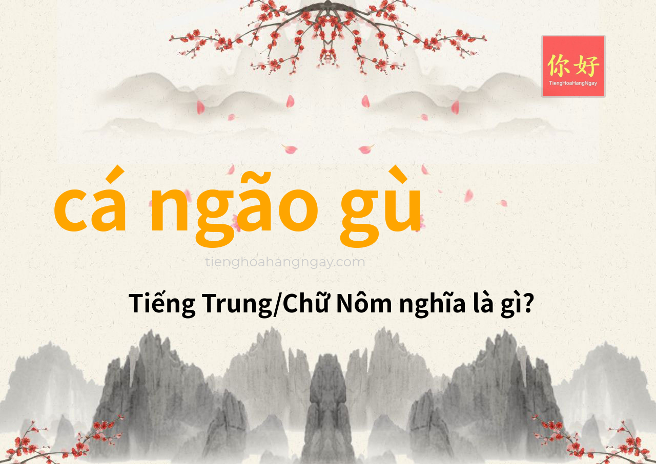 cá ngão gù tiếng Trung là gì?